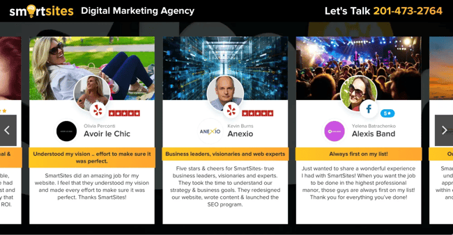 digital marketing website, smartsite